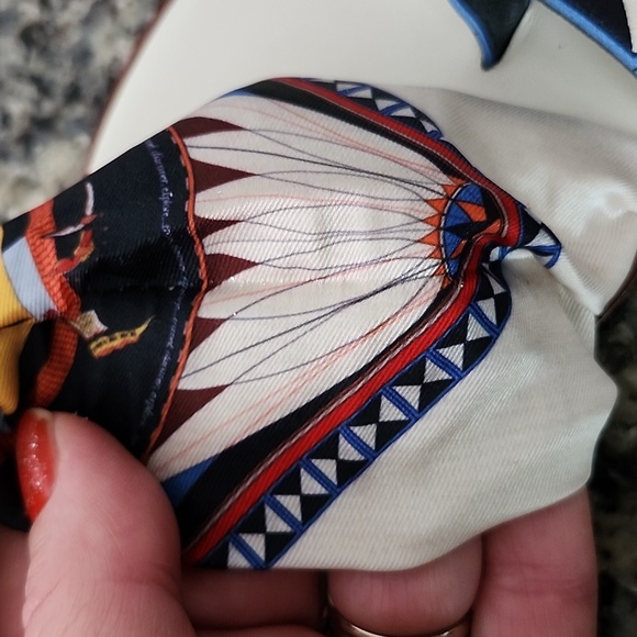 Tory Burch Shelby Scarf Sandals in Rose Des Vents 7.5 - Picture 8 of 16